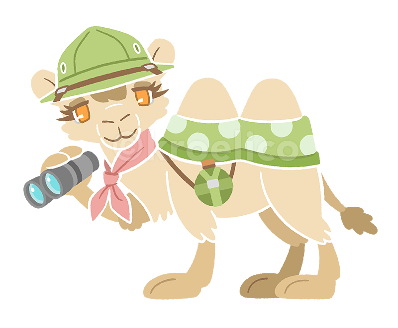 島根県立美術館 特別展 関連プログラム マスコットキャラクターイラスト